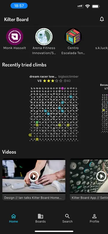 Kilter Board app screenshot 2 of 3