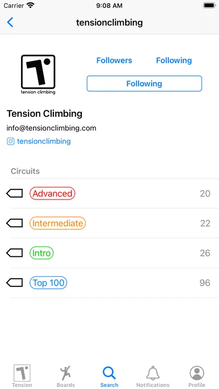 Tension Board app screenshot 2 of 3